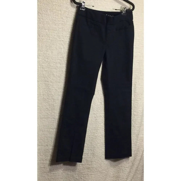 Lee Style up Stretch You are gorgeous women's cotton  straight leg Blk. Pants 6M - Picture 1 of 6